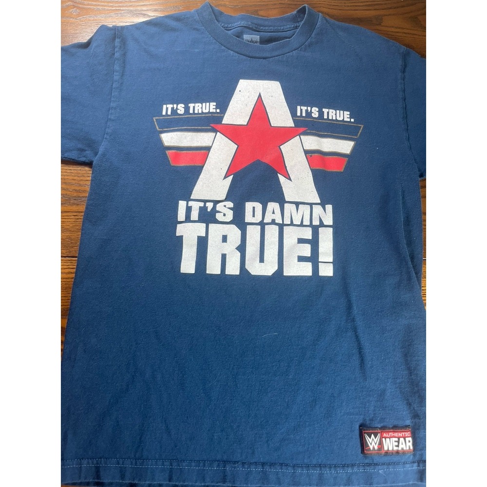 WWE 2017 Kurt Angle T-Shirt Medium "It's Damn True" Authentic Wear Wrestling
